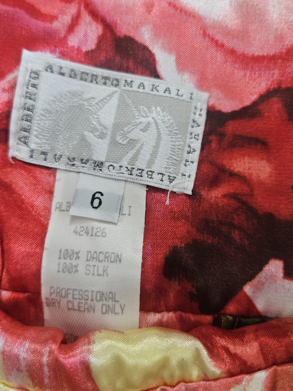 NWT Alberto Makali Floral Lace Overlay Skirt Size 6 - Picture 4 of 6